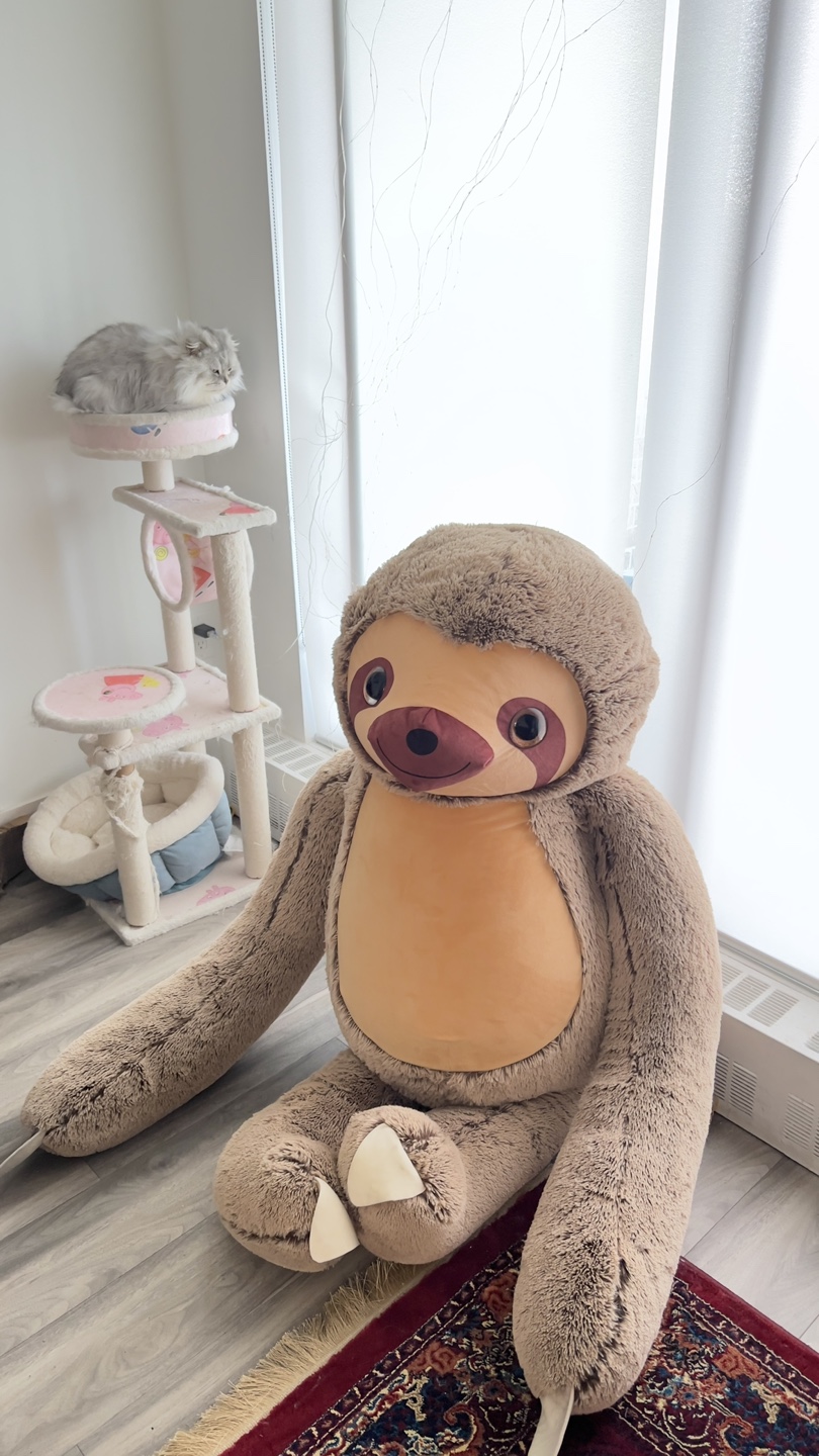 Giant Plush Sloth Stuffed Animal - photo 2