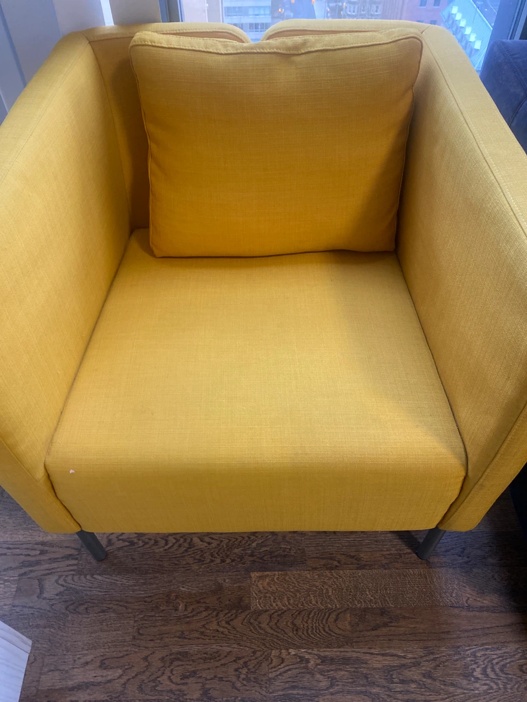 Two Yellow Accent Chairs