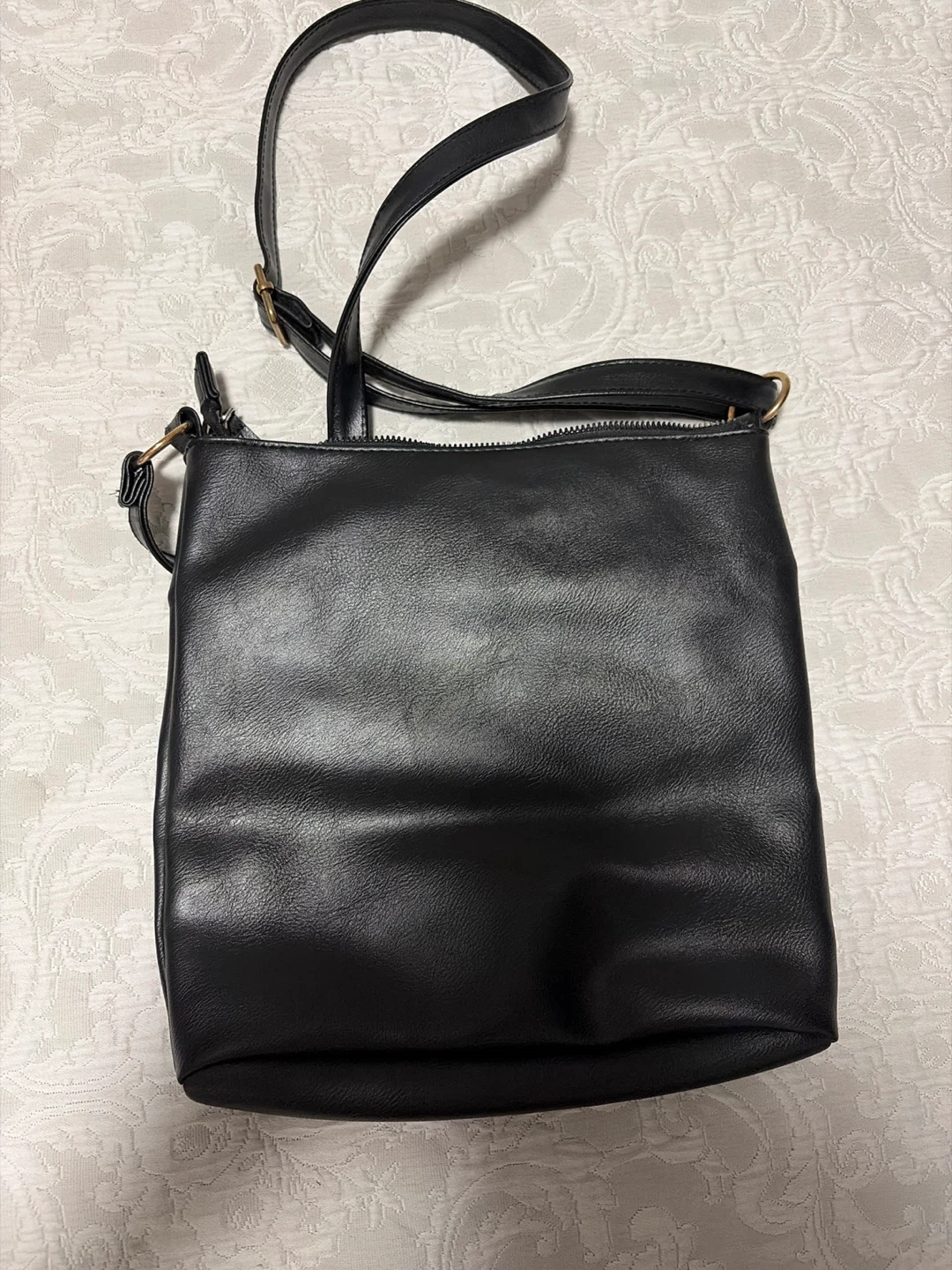 Ardene Black Faux Leather Crossbody Bag - photo 2