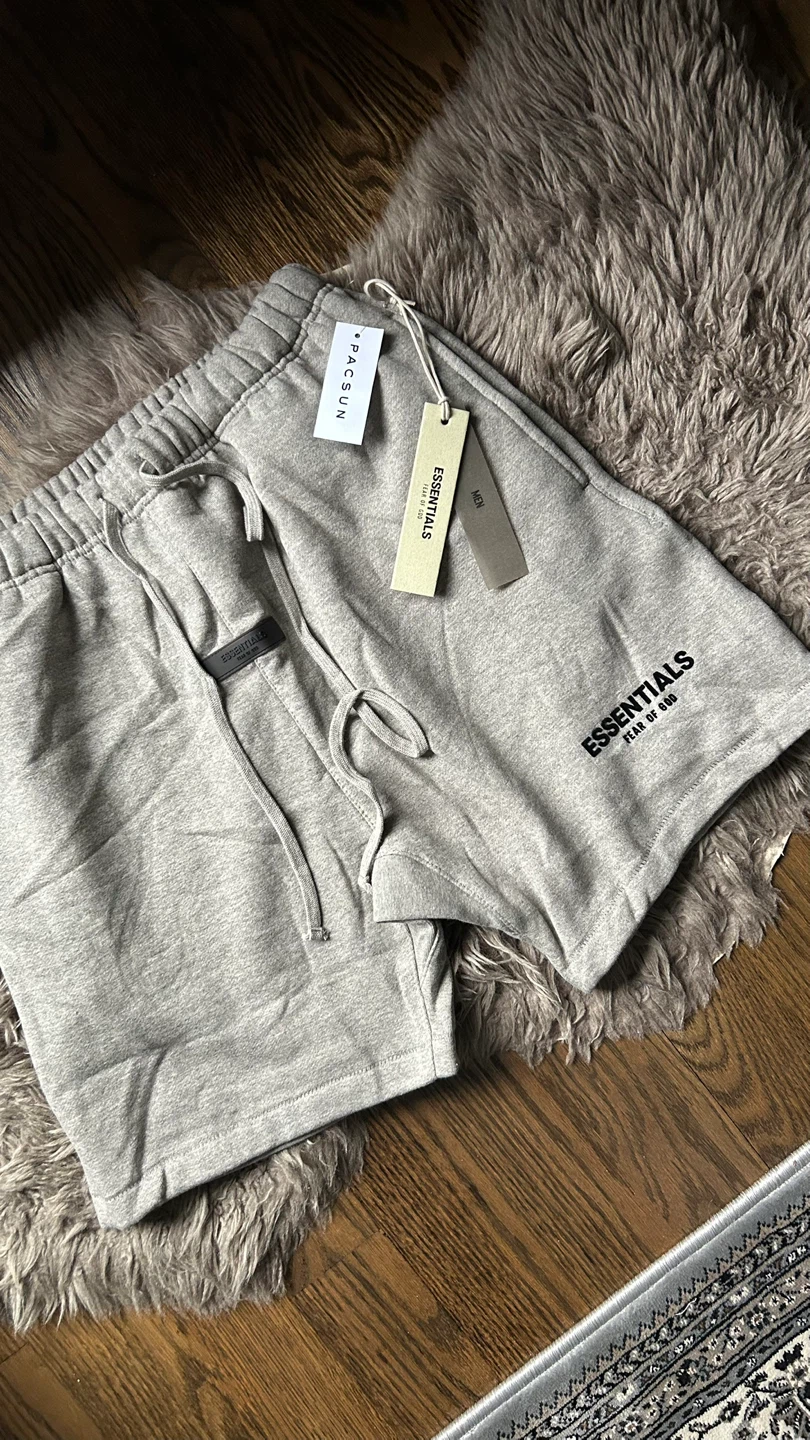 ESSENTIALS Dark Oatmeal Fear of God Shorts - photo 2