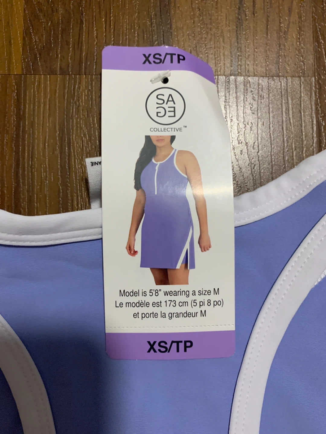 Saje Collective Lavender Tennis Dress XS/TP - photo 2
