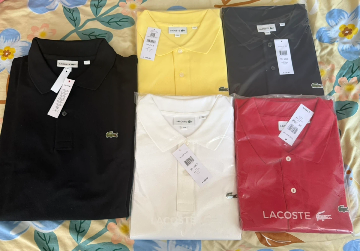 Lacoste Men's 2XLB Polo Shirts - Assorted Colors