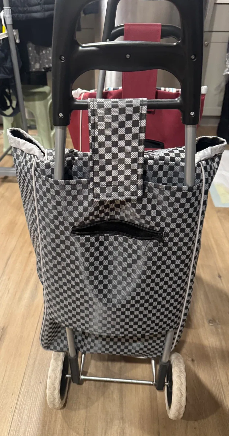 Two Shopping Trolleys - Checkerboard & Striped - photo 5