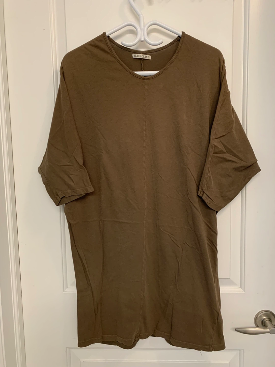 Black Crane Brown Supima Cotton T-Shirt #freecycle