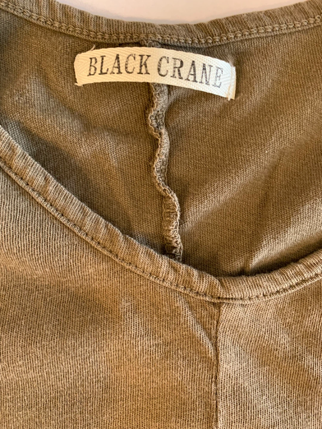 Black Crane Brown Supima Cotton T-Shirt #freecycle - photo 3