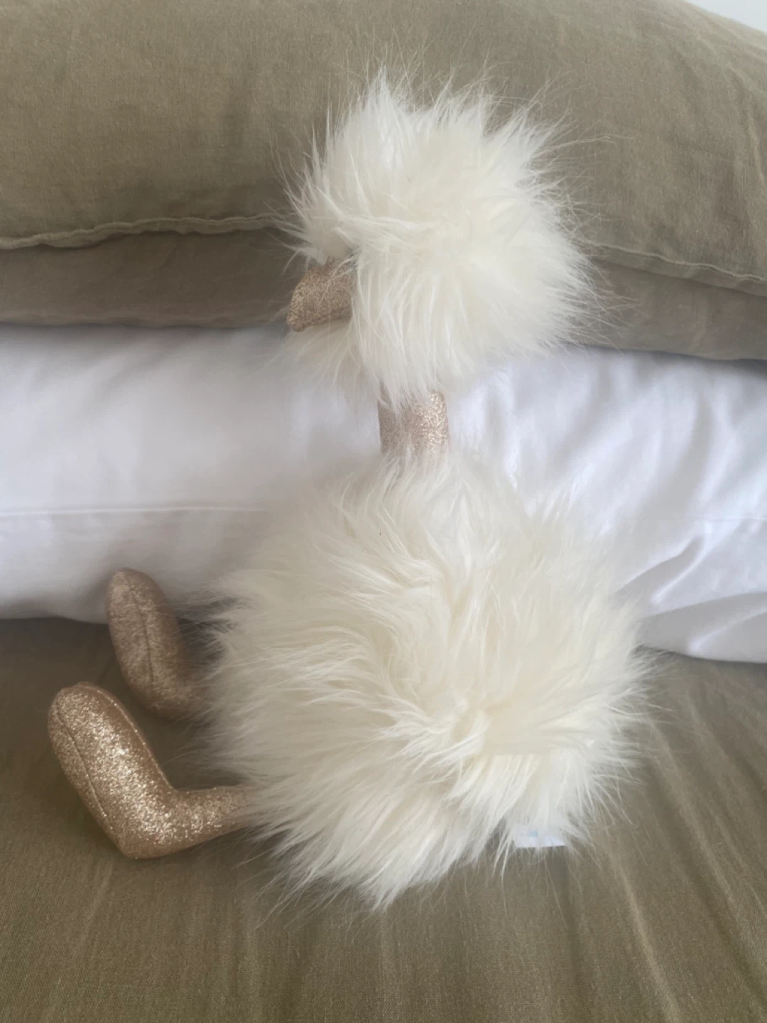Jellycat Gold and Glitter Ostrich - photo 2