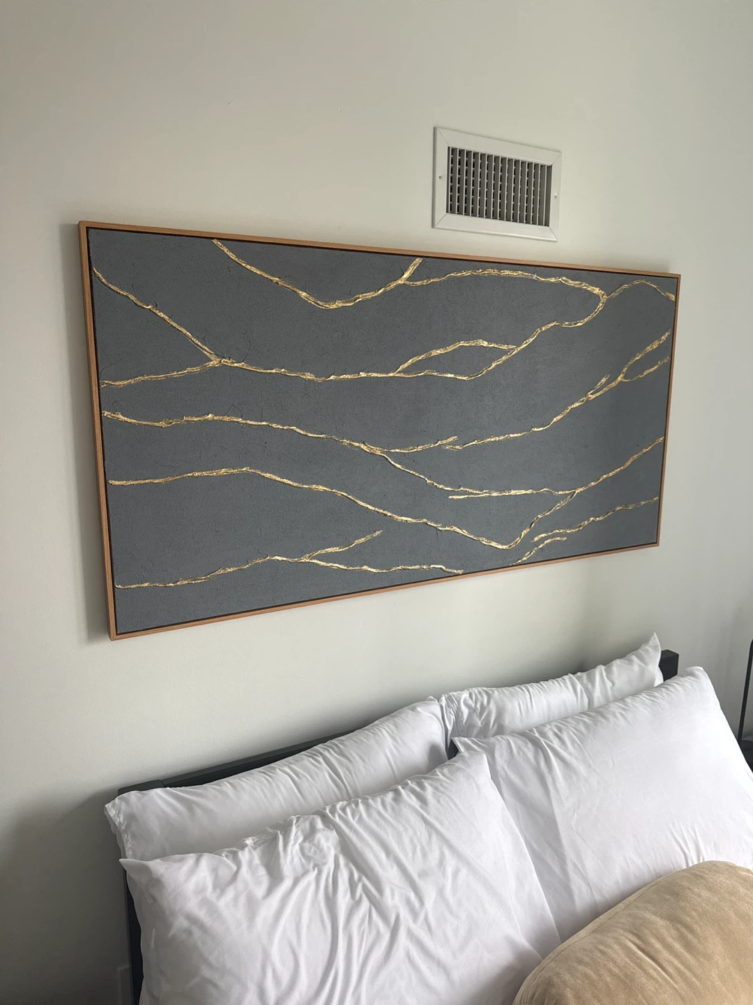 Textured Wall Art with Gold Veins - photo 2