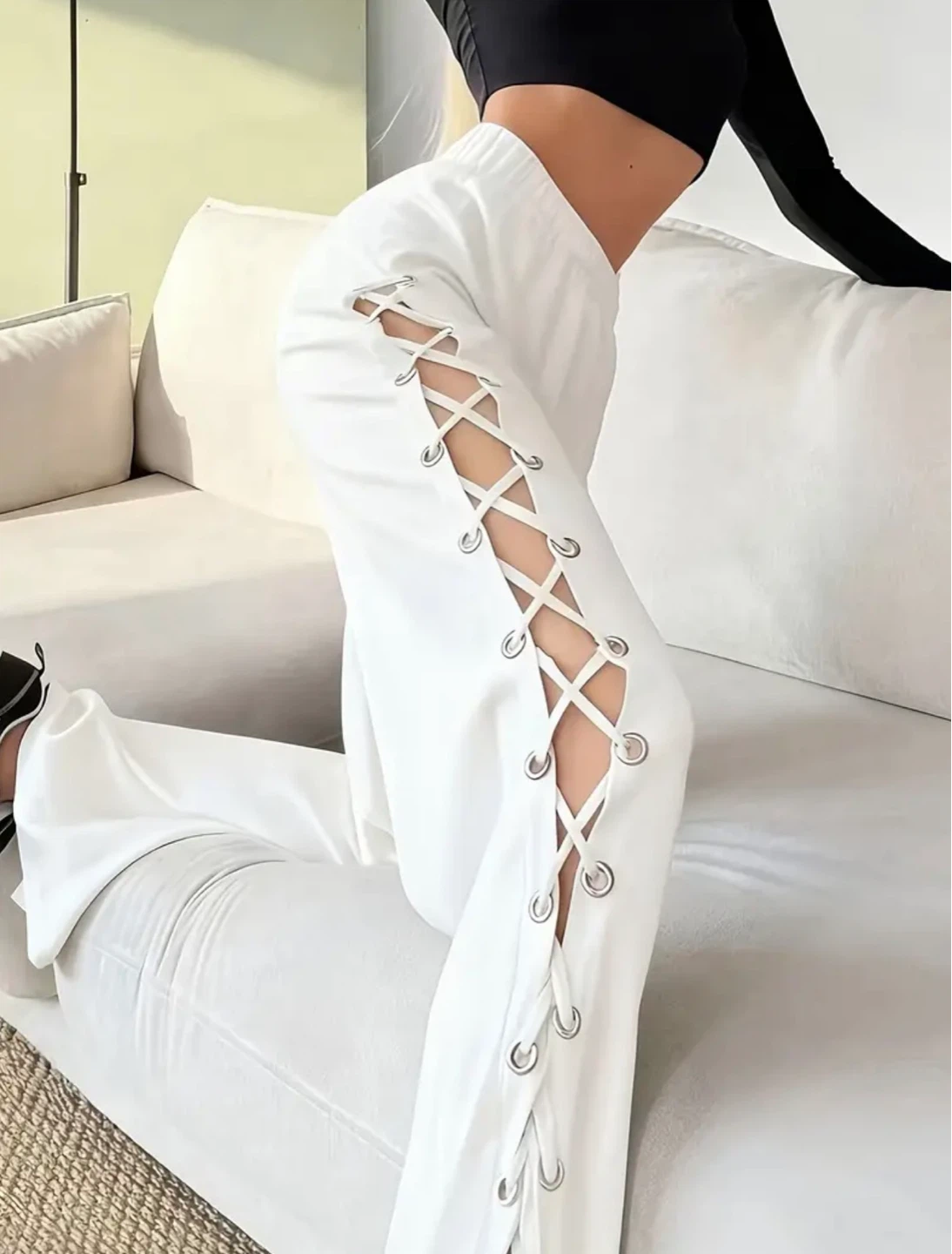 New Women's White Sweatpants - photo 3