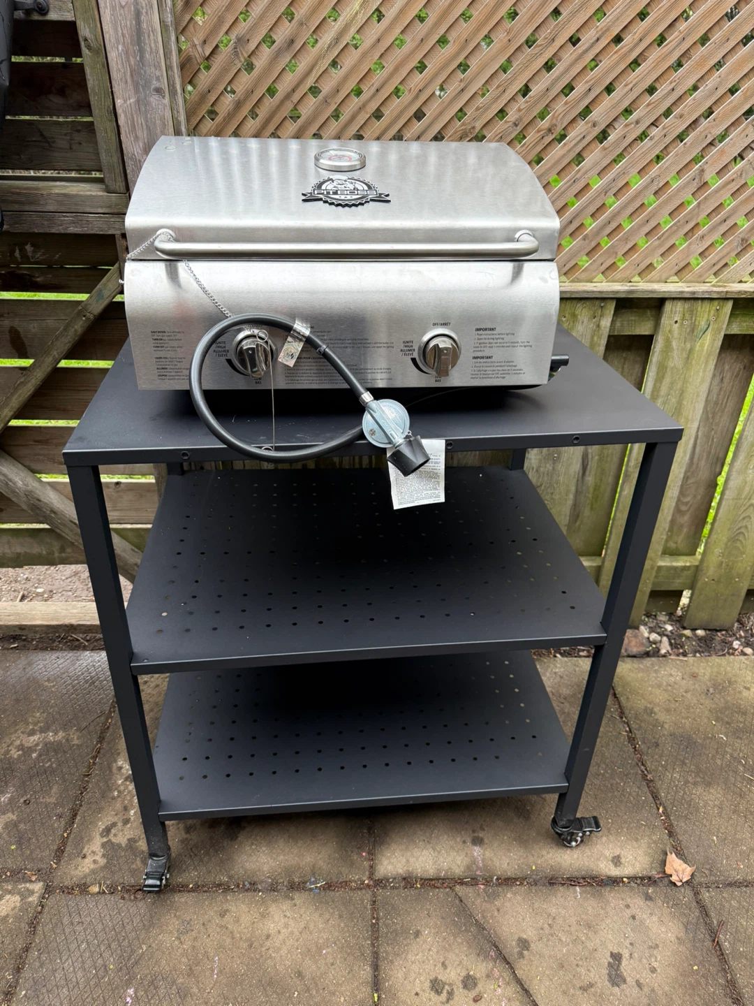 NEW Pit Boss Stainless Steel 2-Burner Gas Grill w/ Stand