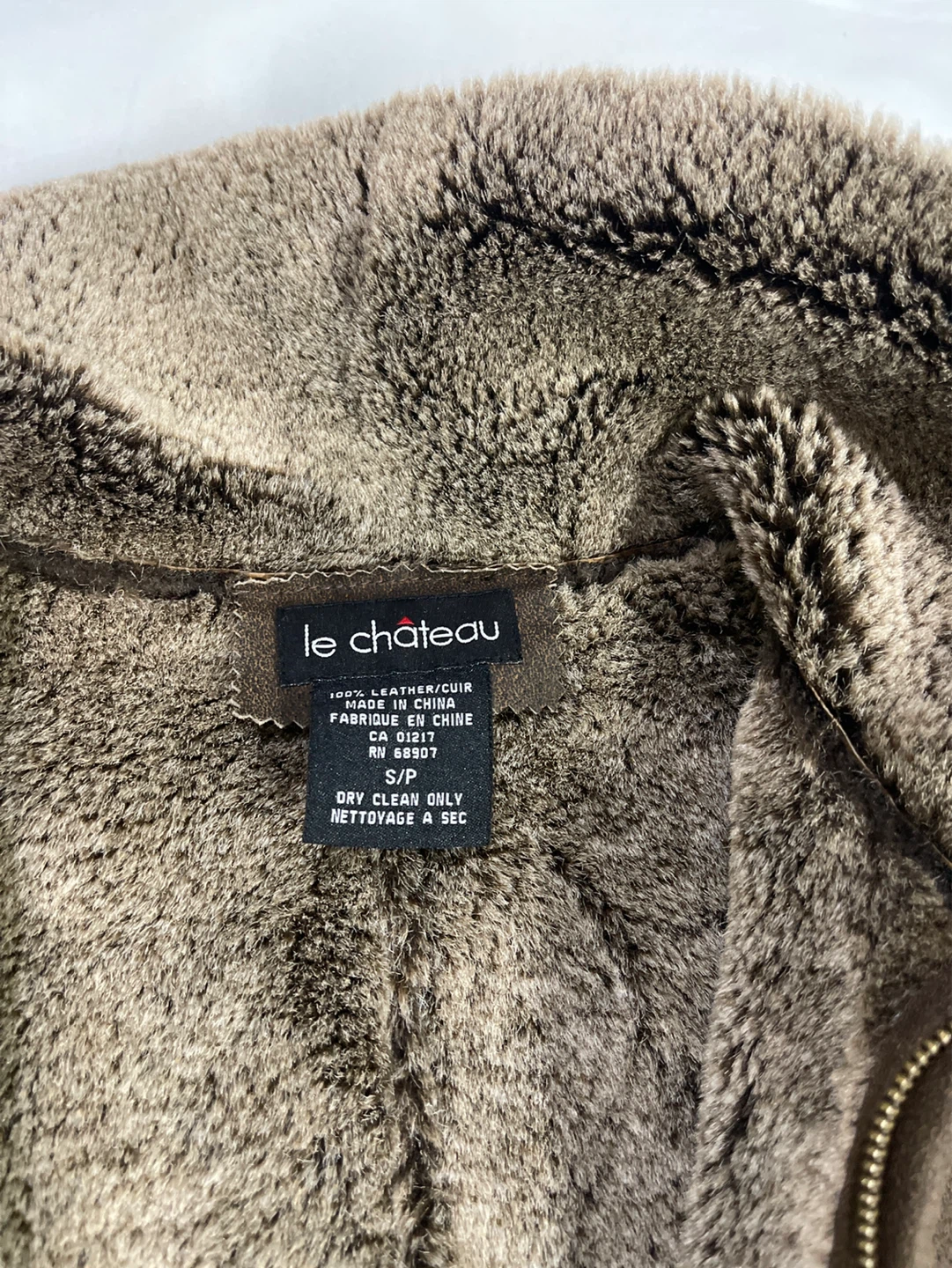 Le Château Brown Faux Fur Lined Suede Jacket - photo 2