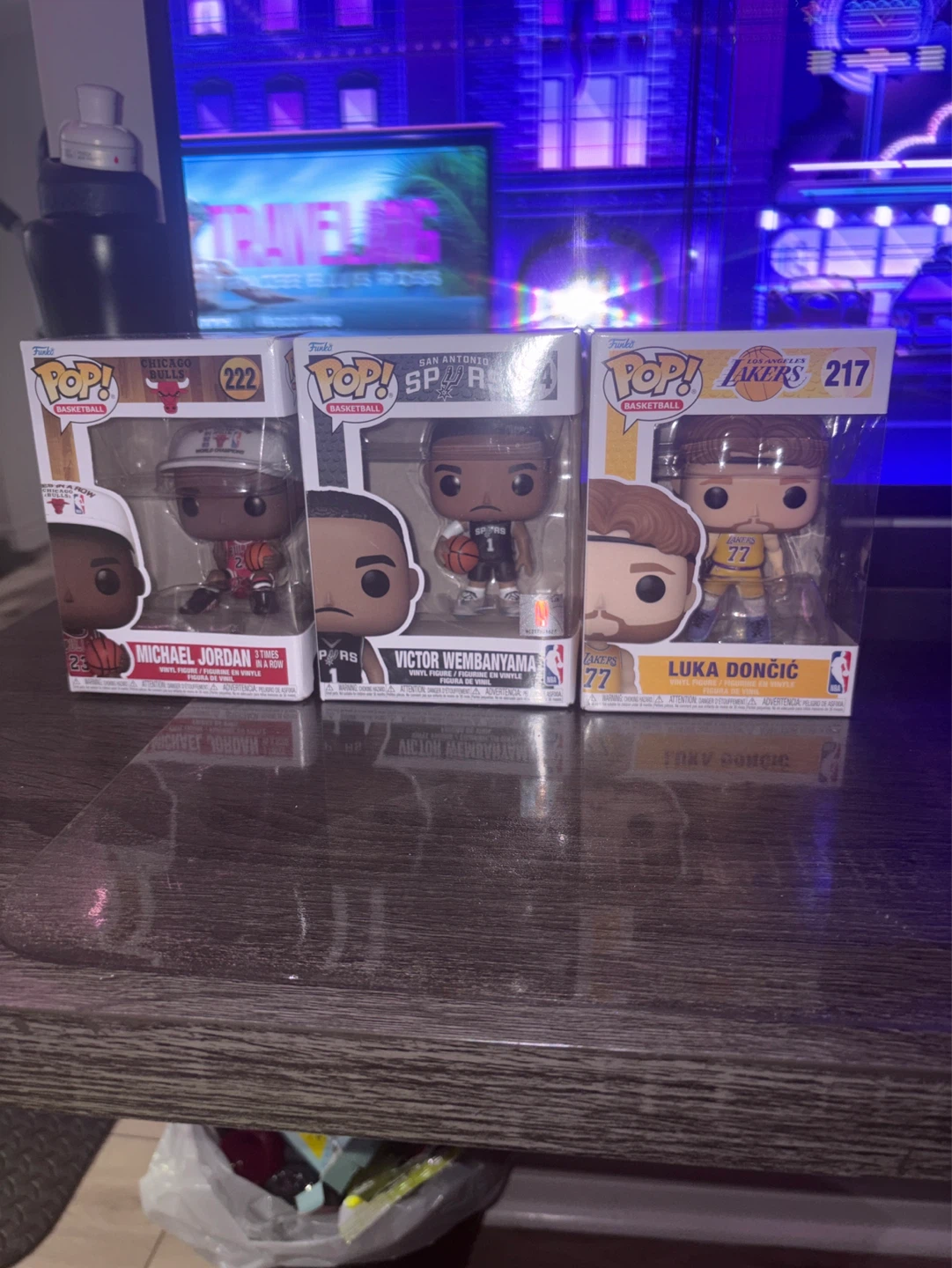 Funko Pop! NBA Figures (Michael Jordan, Wemby, Luka Doncic)