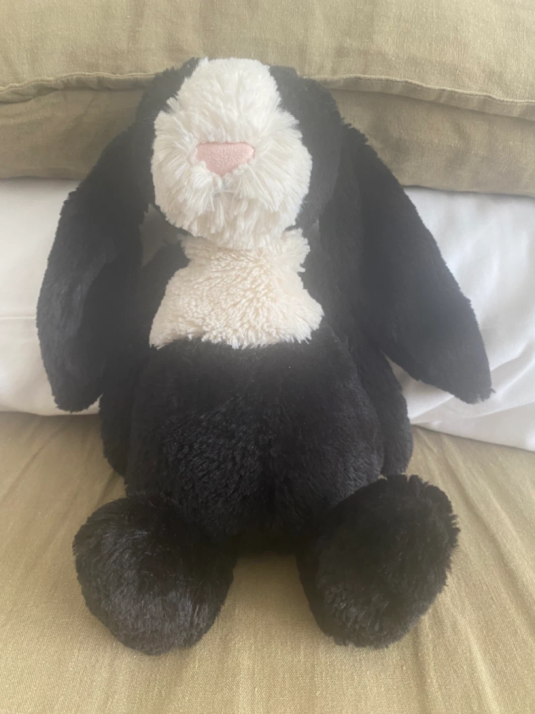 Jellycat Black & White Bunny Plush