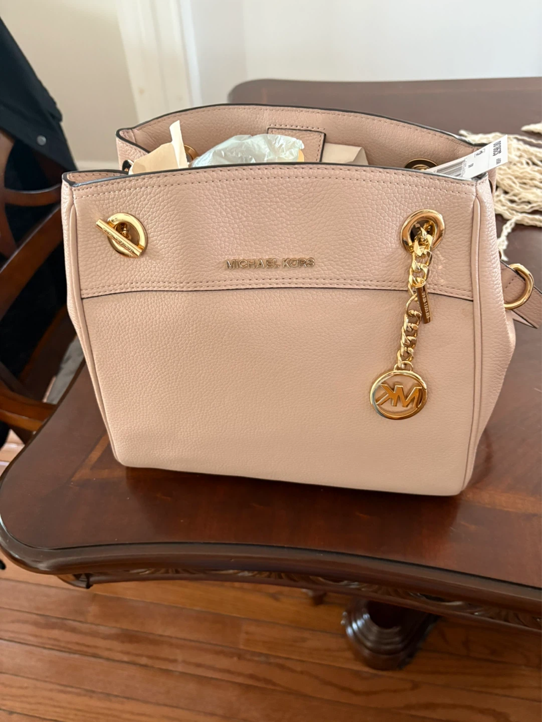 Michael Kors Pebble Leather Satchel Handbag