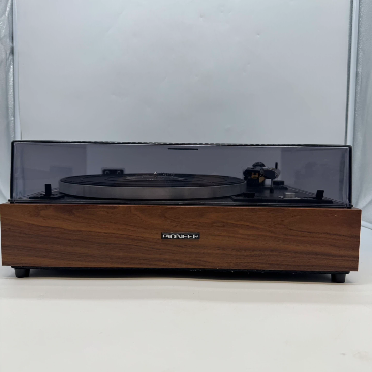 Vintage 1970s Pioneer PL-15R Turntable Record Player Wood Japan - photo 4