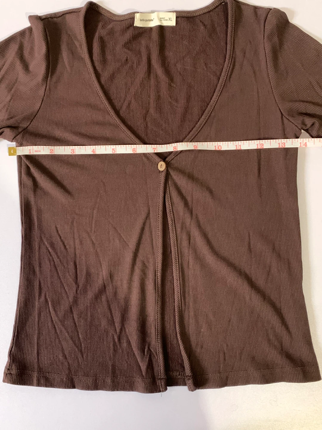 Hello Yushute Ribbed Cardigan - Brown - XL #freecycle - photo 3