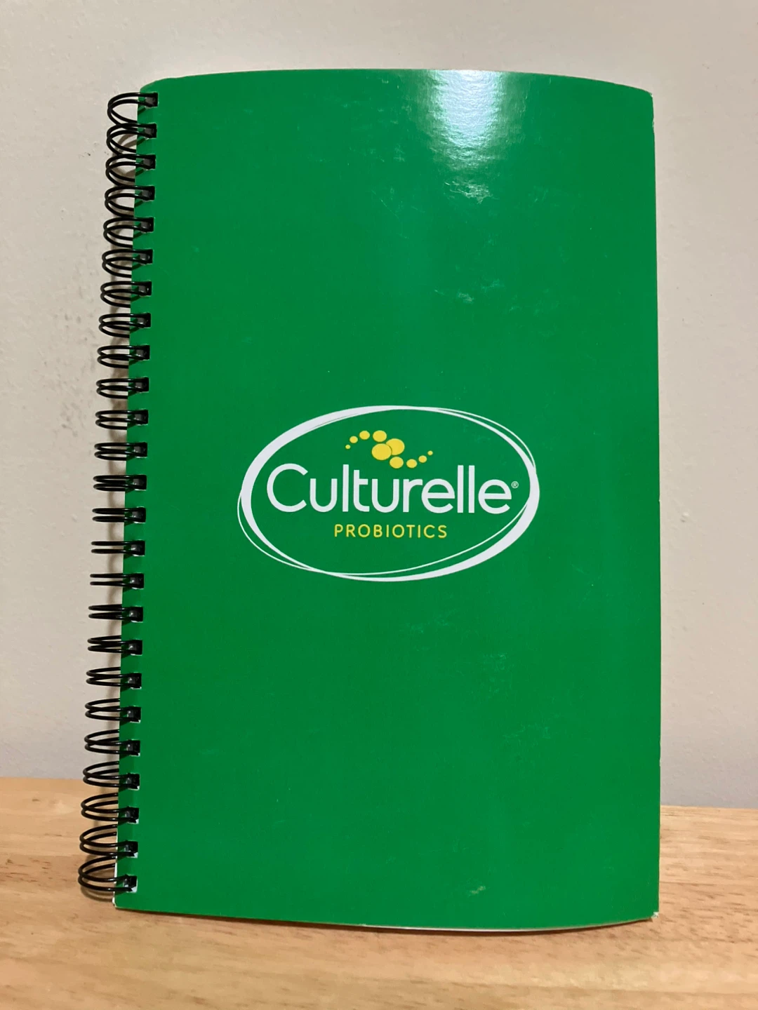 Culturelle Probiotics Green Spiral Notebook