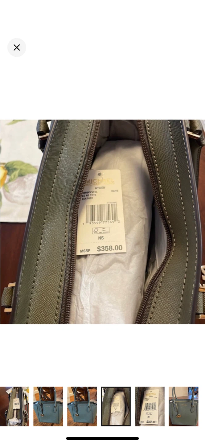 Michael Kors Ayden Tote Bag - Olive Leather - photo 4