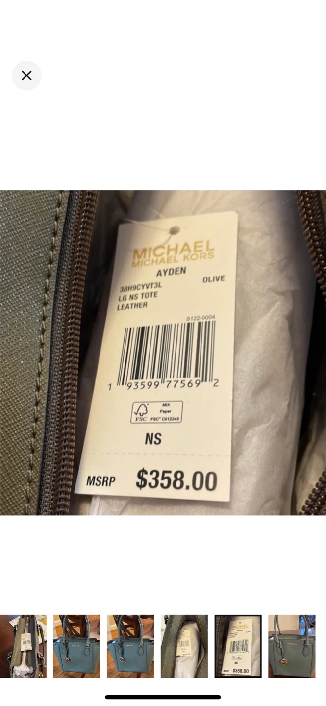 Michael Kors Ayden Tote Bag - Olive Leather - photo 2