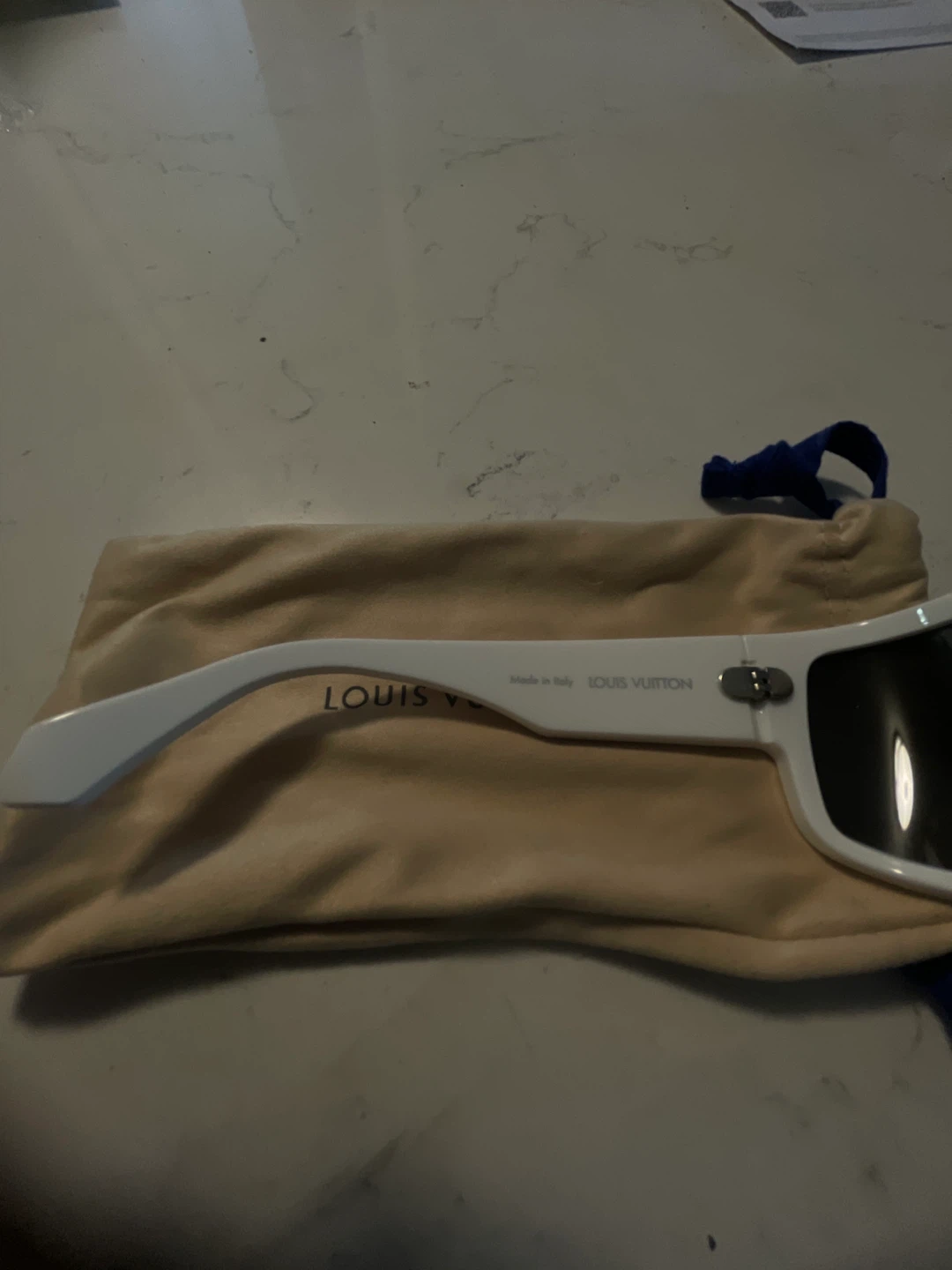 Louis Vuitton WHITE Cyclops Mask Sunglasses - photo 3