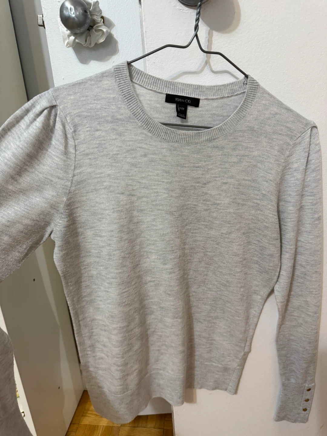 RW&CO. Grey Puff Sleeve Sweater - XS - photo 2