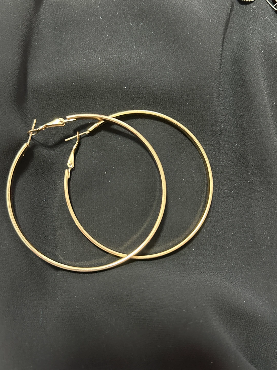 Large Gold Hoop Earrings - photo 3