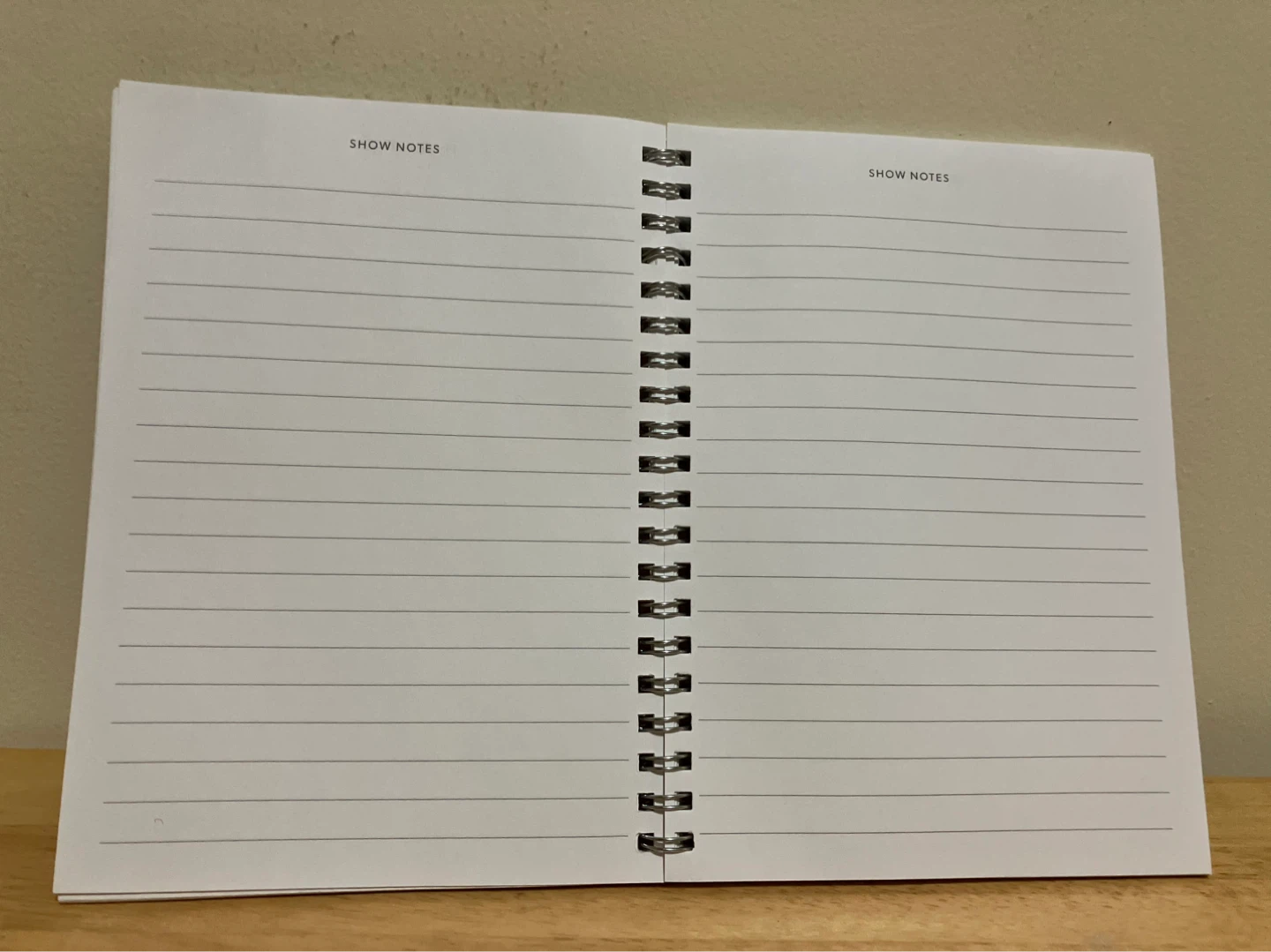 SHOW NOTES Spiral Notebook - photo 2