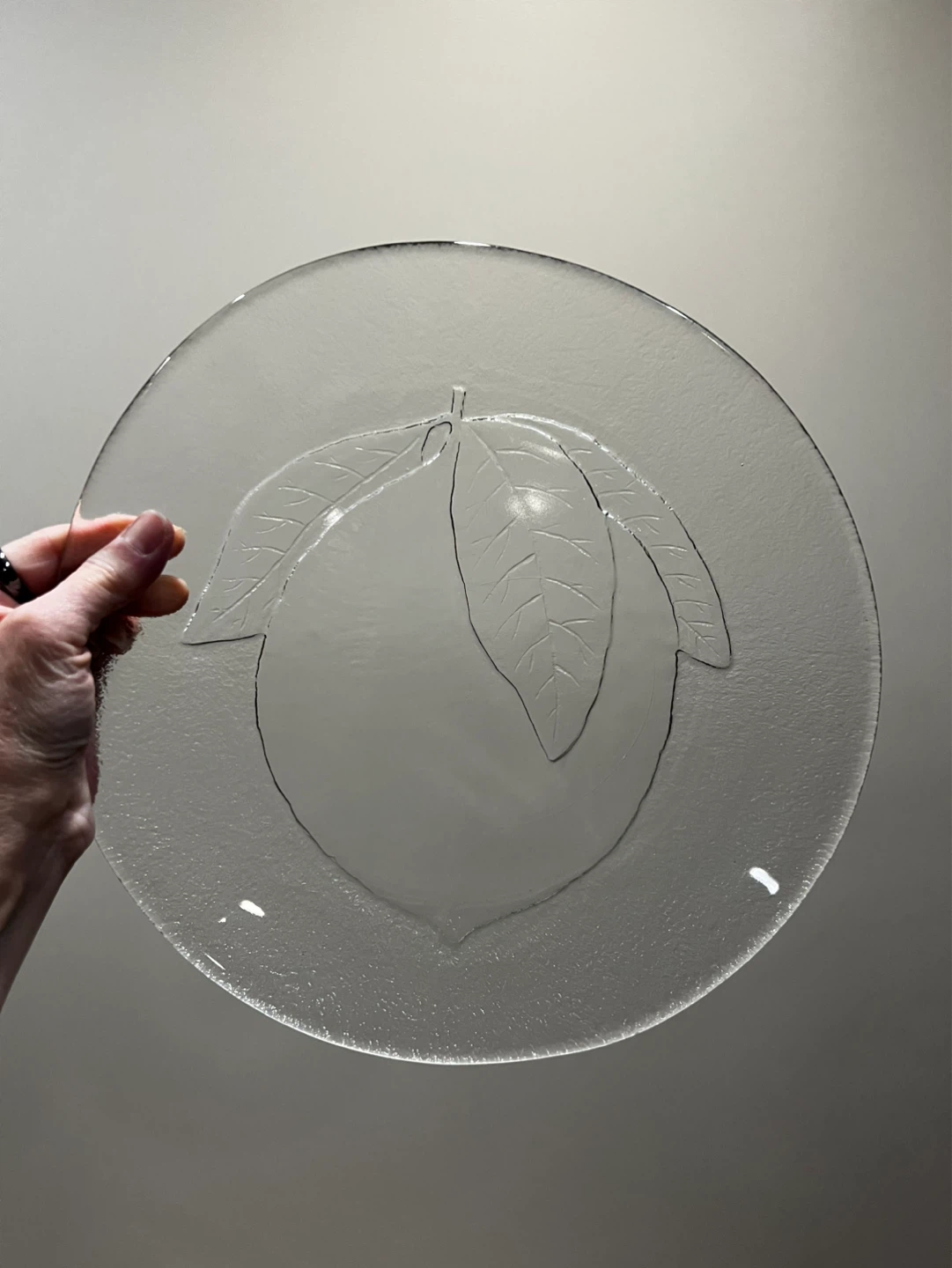 Peach Embossed Plate - photo 3