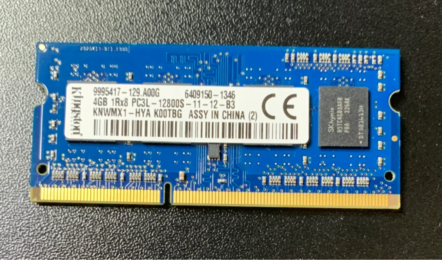 Kingston 4GB 1Rx8 PC3L-12800S RAM Module