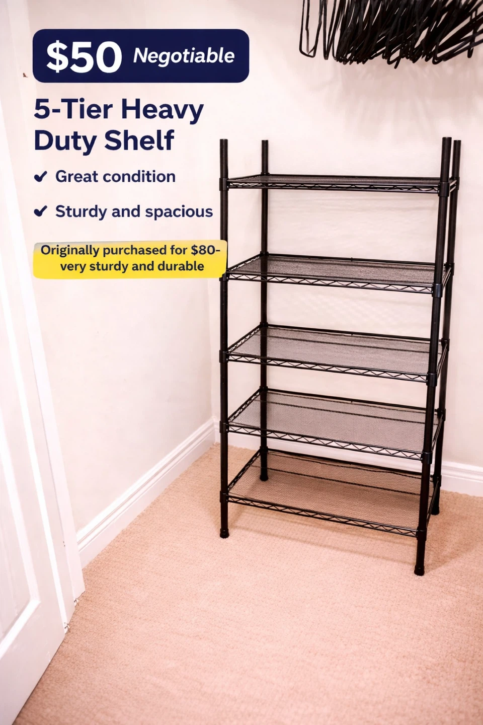 5-Tier Heavy Duty Shelf
