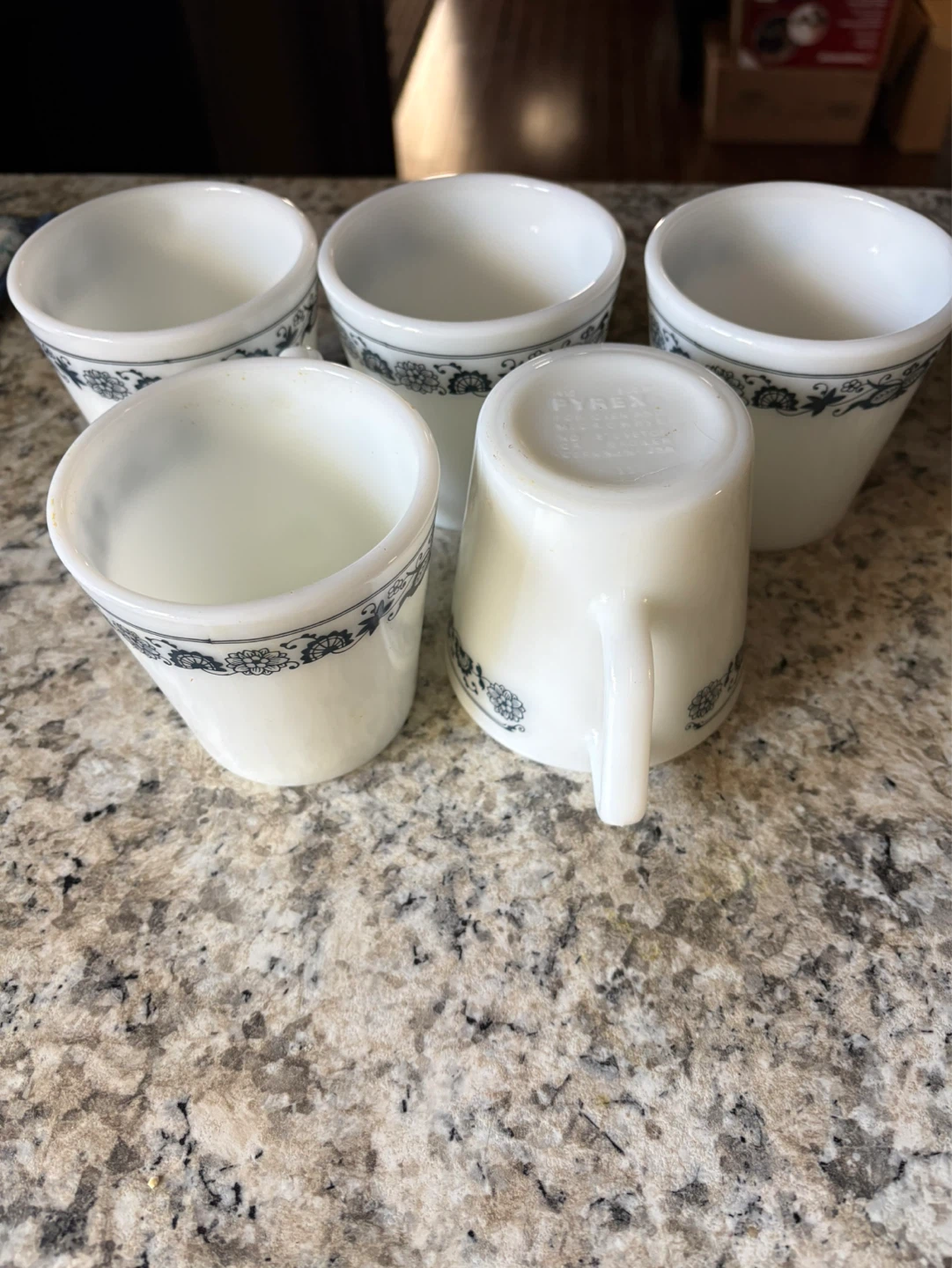 Pyrex Coffee Mugs - Set of 5