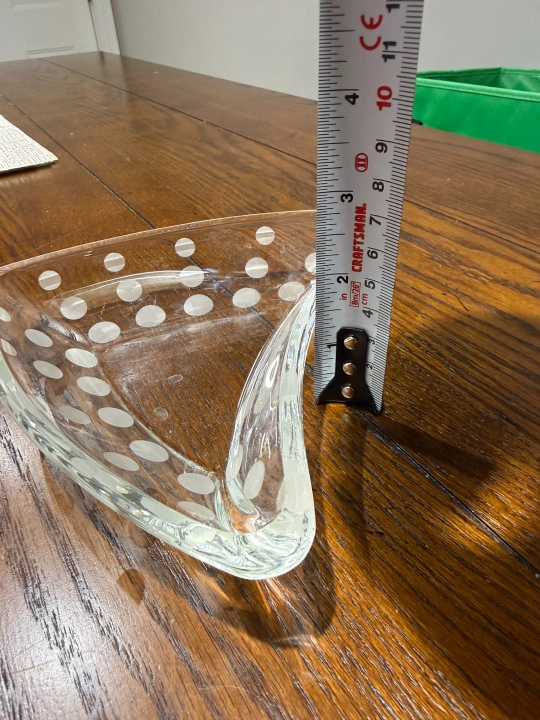 Triangle Glass Dishes with Polka Dots - photo 4