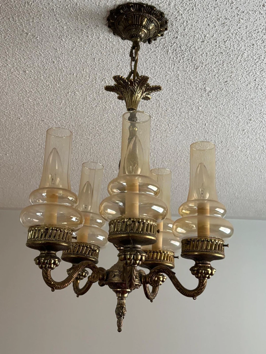 Vintage Brass Chandelier