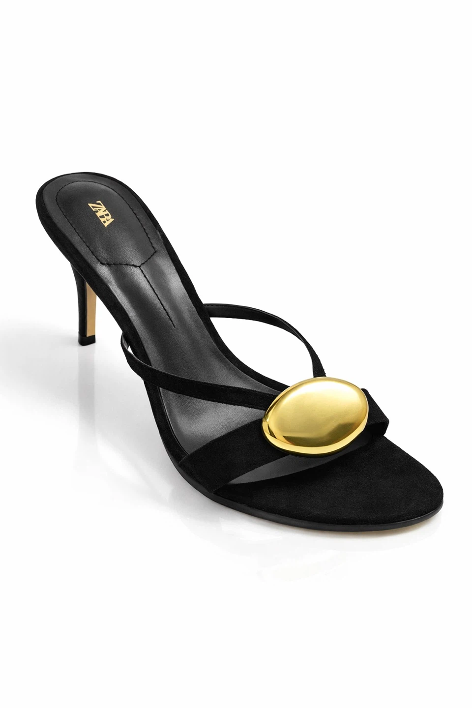 ZARA Women's Black Heeled Sandals - photo 5