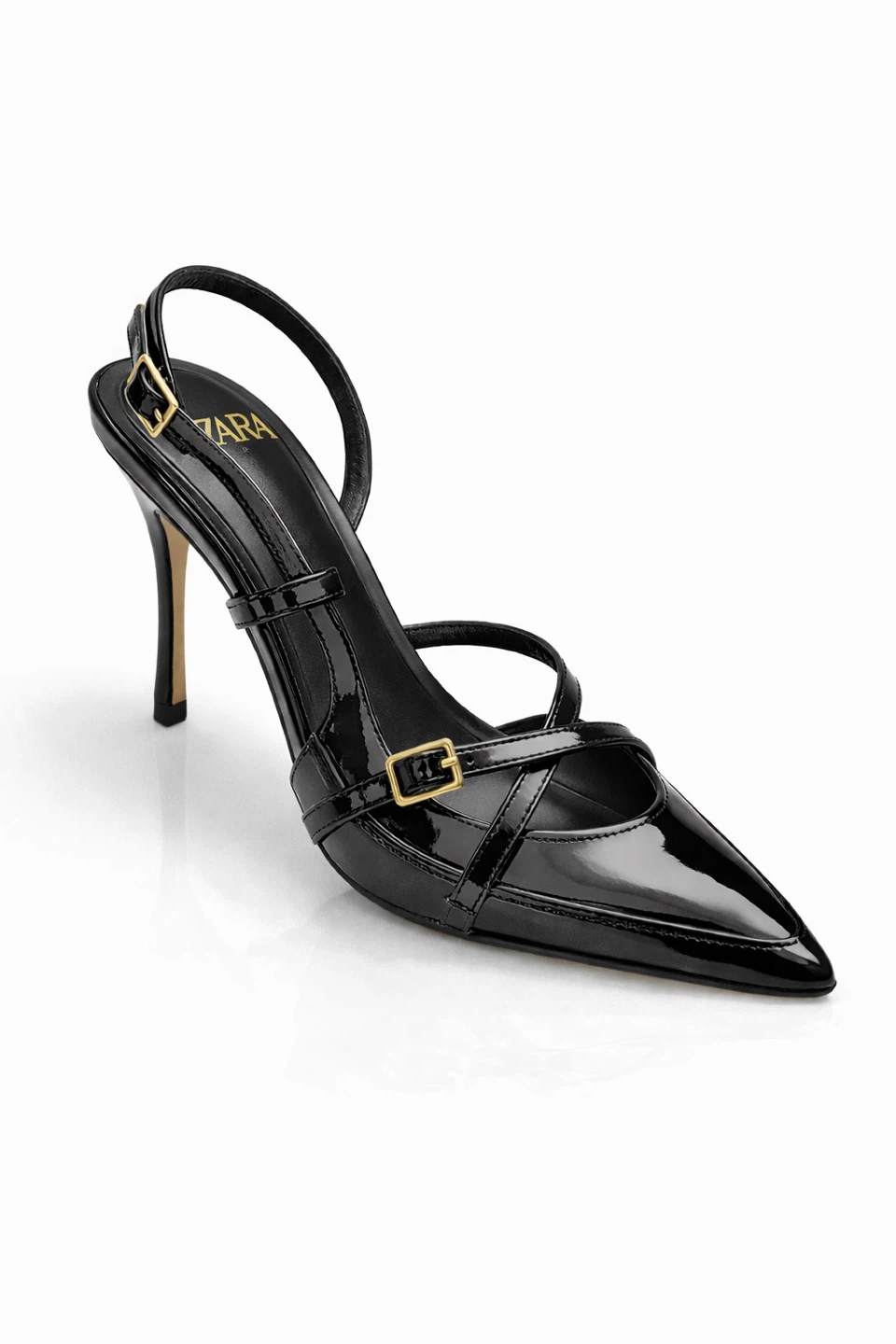 ZARA Women's Black Heeled Sandals - photo 4