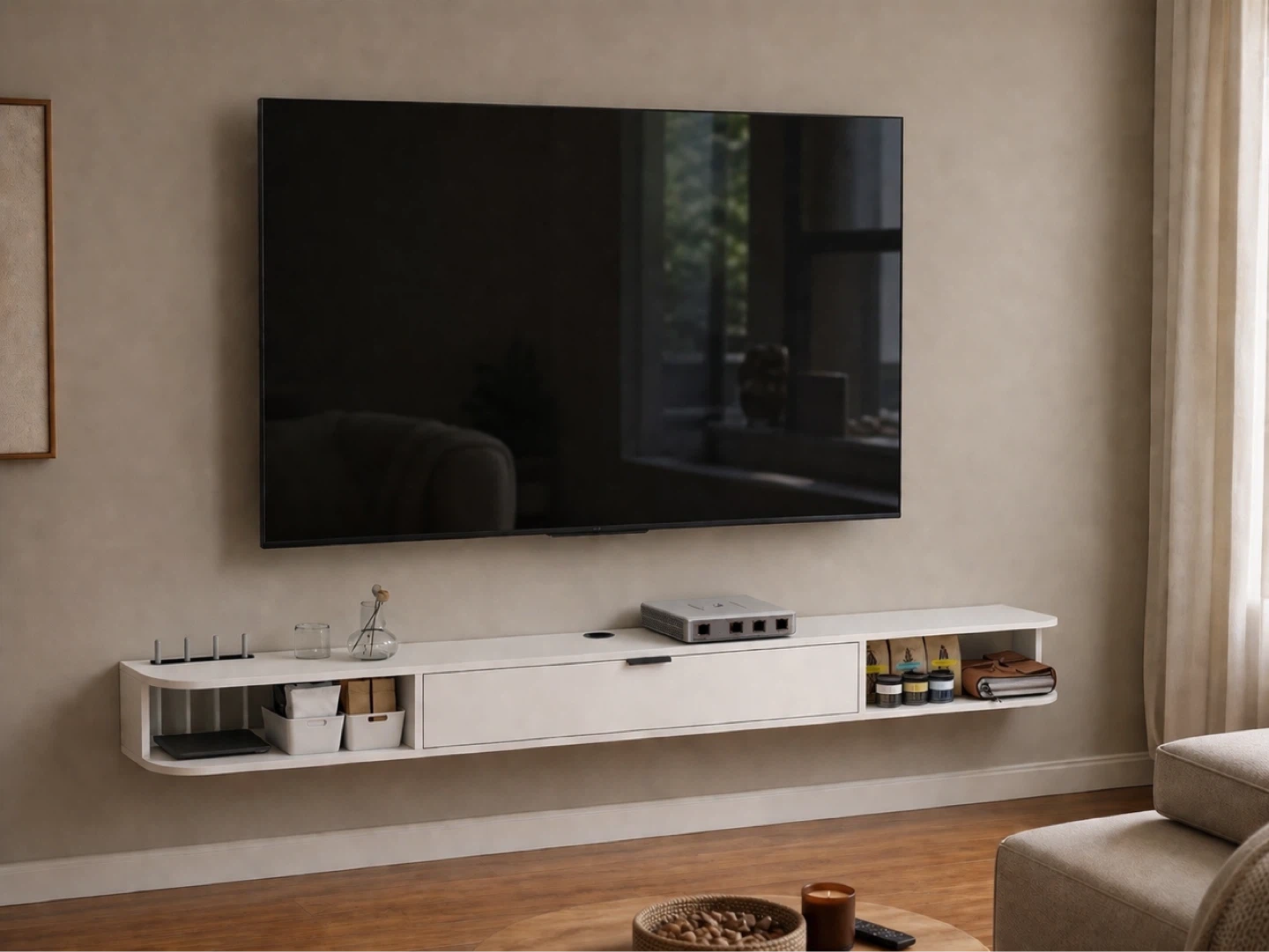 Floating TV stand