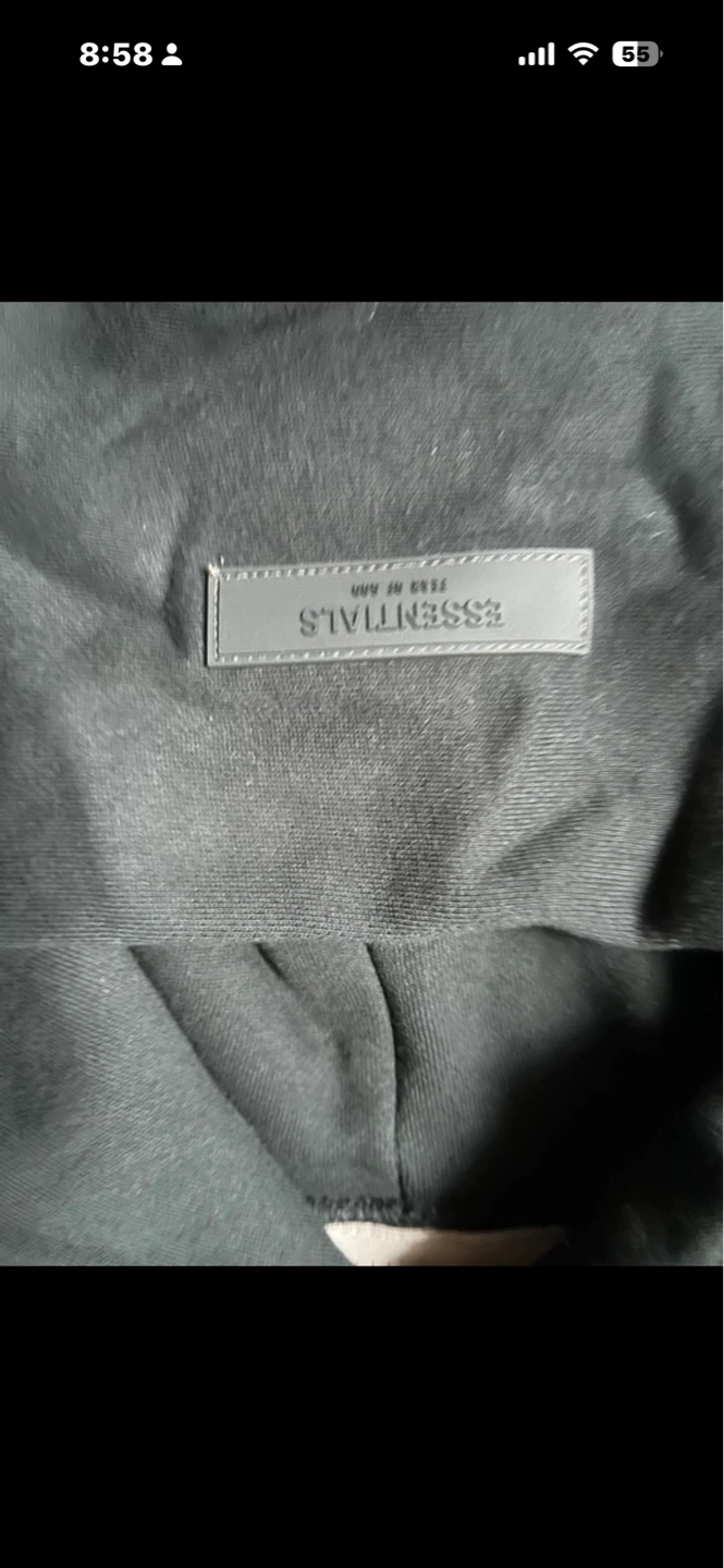 Fear of God Essentials Hoodie - Black - photo 4