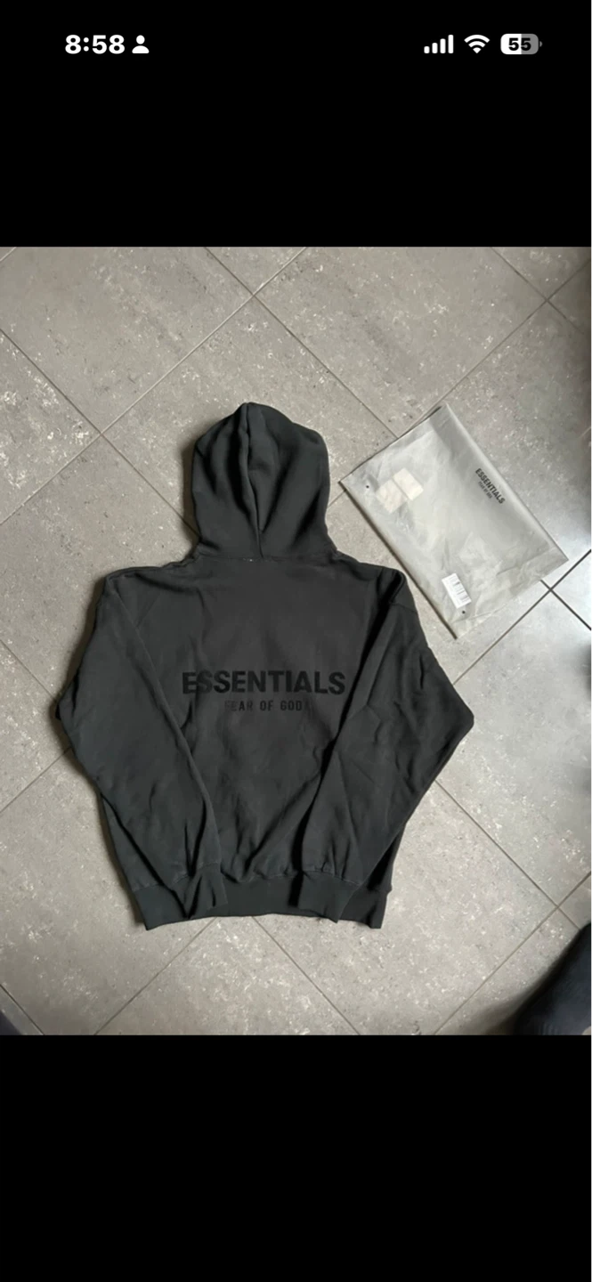 Fear of God Essentials Hoodie - Black - photo 2