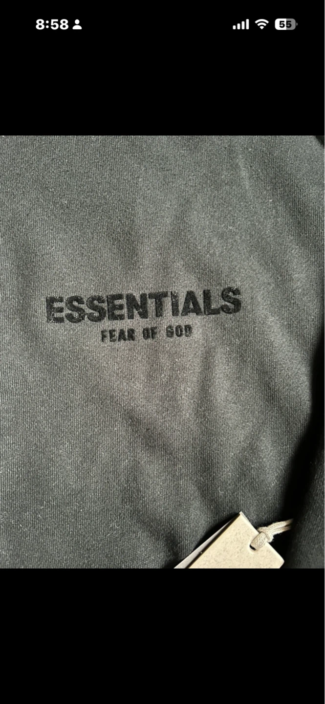 Fear of God Essentials Hoodie - Black - photo 5