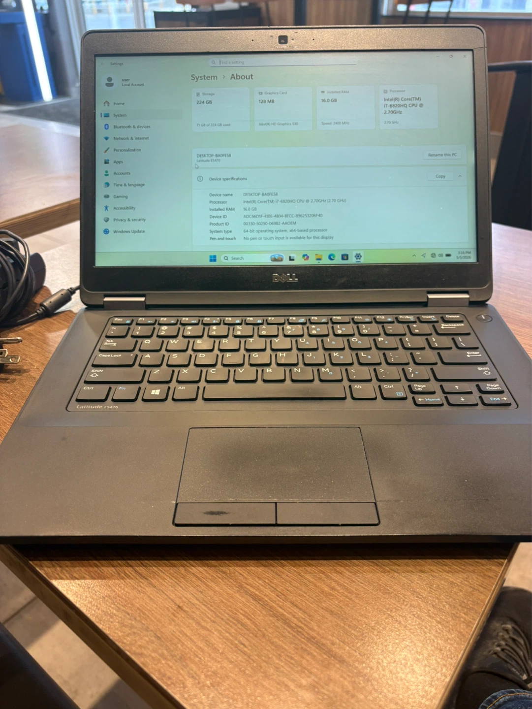 Dell Latitude 7470 Laptop
