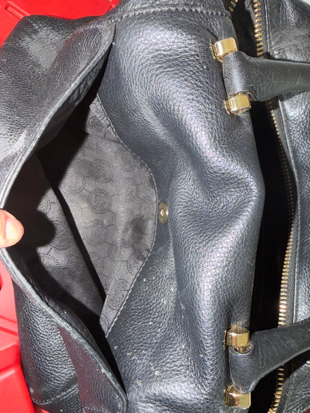 Michael Kors Black Leather Satchel Handbag - photo 4