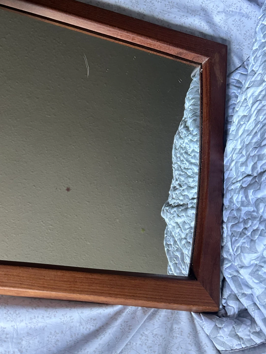 Mid Century Modern Mahogany or Teak Fulk Size mirror - photo 4