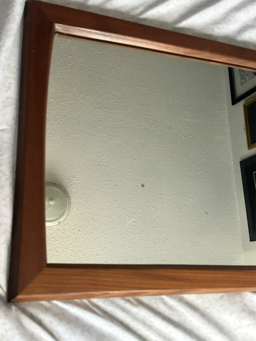 Mid Century Modern Mahogany or Teak Fulk Size mirror - photo 2