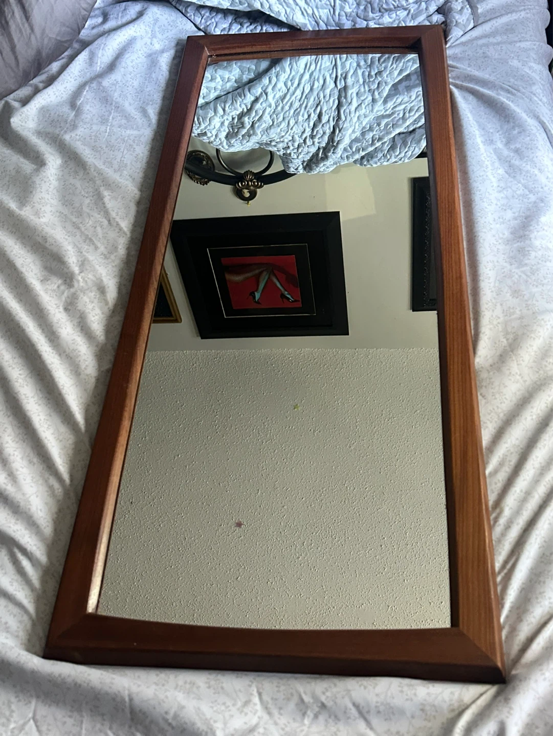 Mid Century Modern Mahogany or Teak Fulk Size mirror