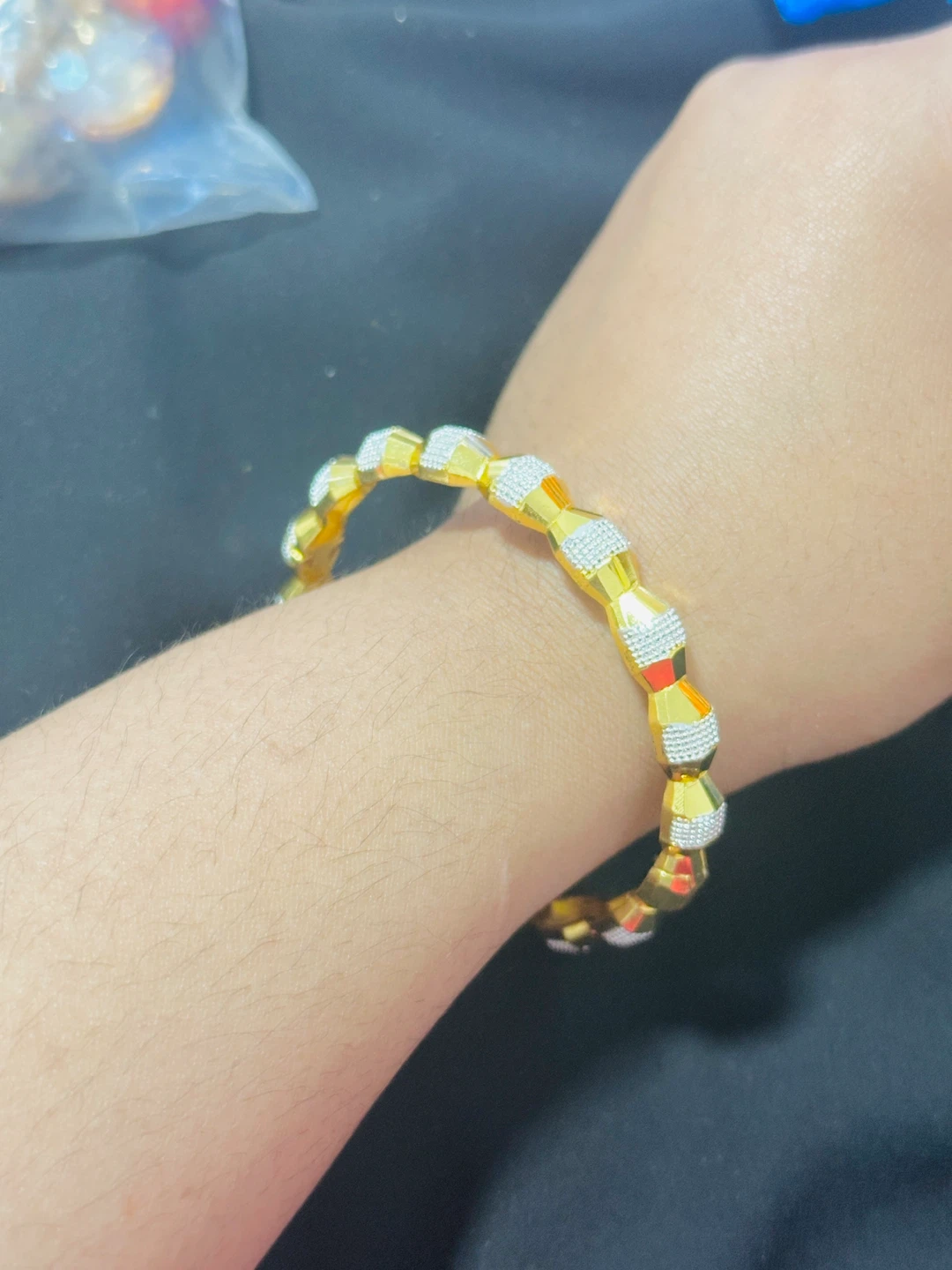 Gold Tone Open Bangle Bracelet - photo 2