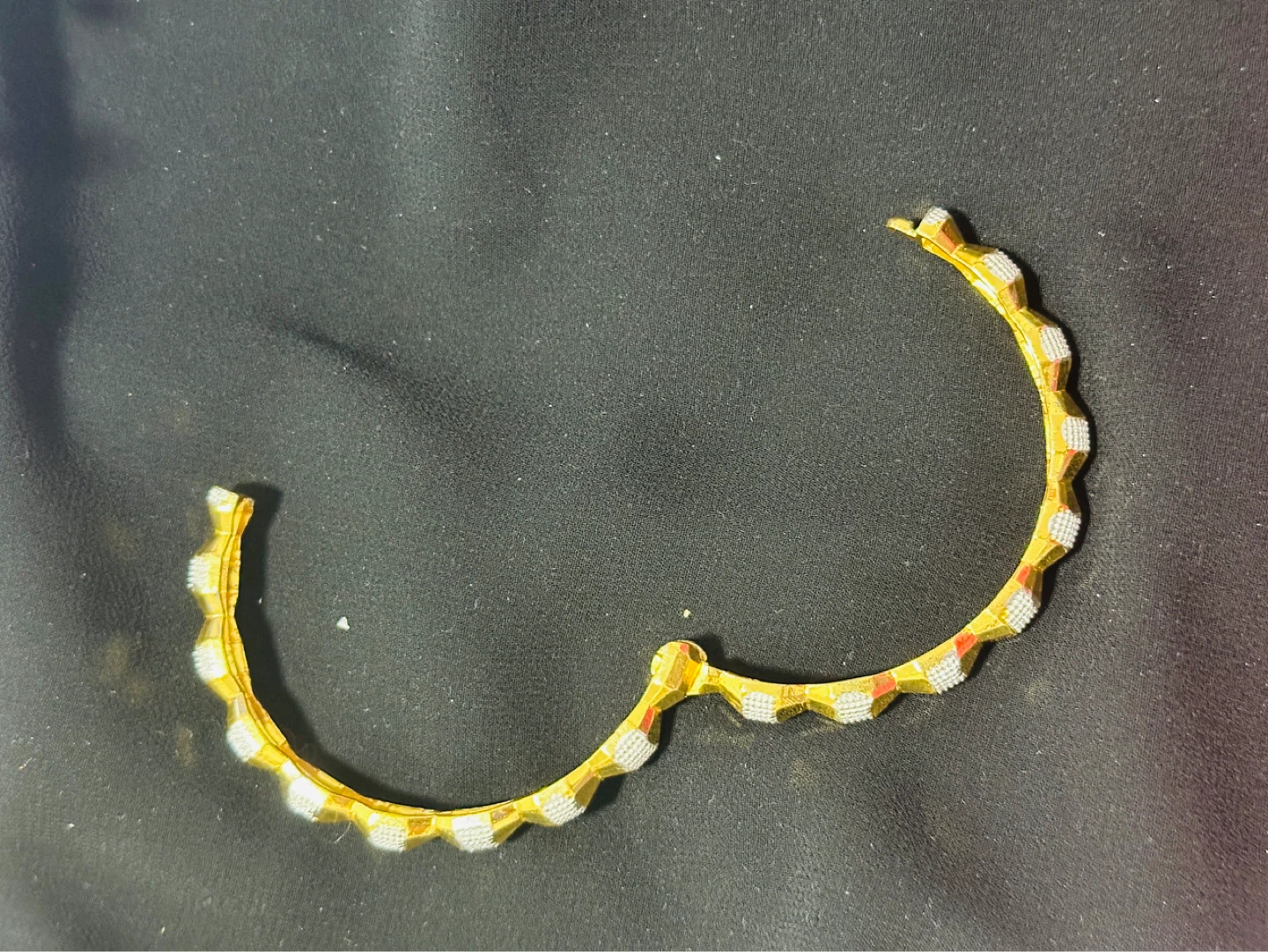 Gold Tone Open Bangle Bracelet - photo 3