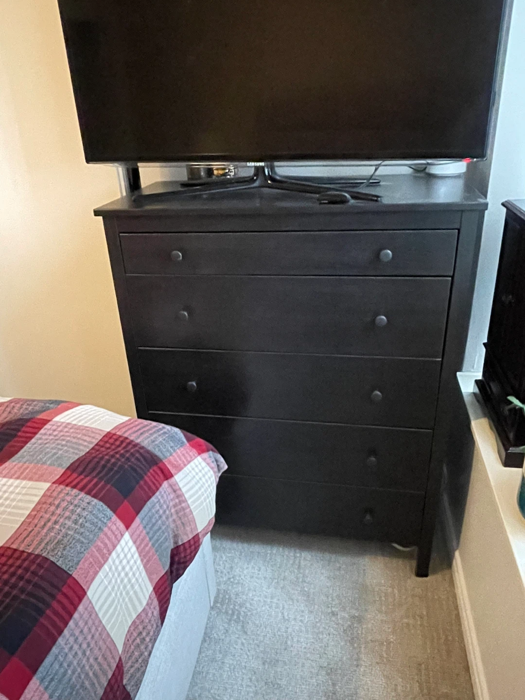 IKEA Black 5-Drawer Dresser