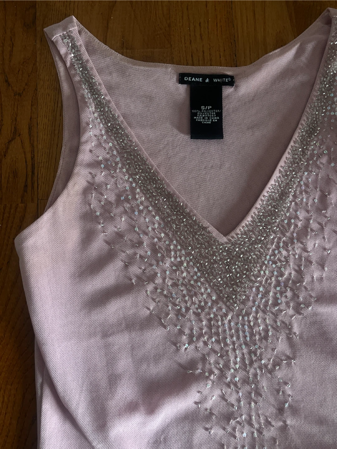 Deane & White beaded tank top S/P - photo 3
