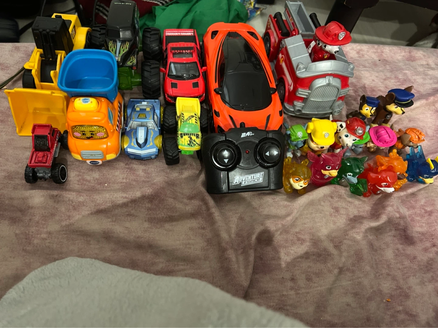 Assorted Kids Toys - Dinosaurs, Cars, and Paw Patrol