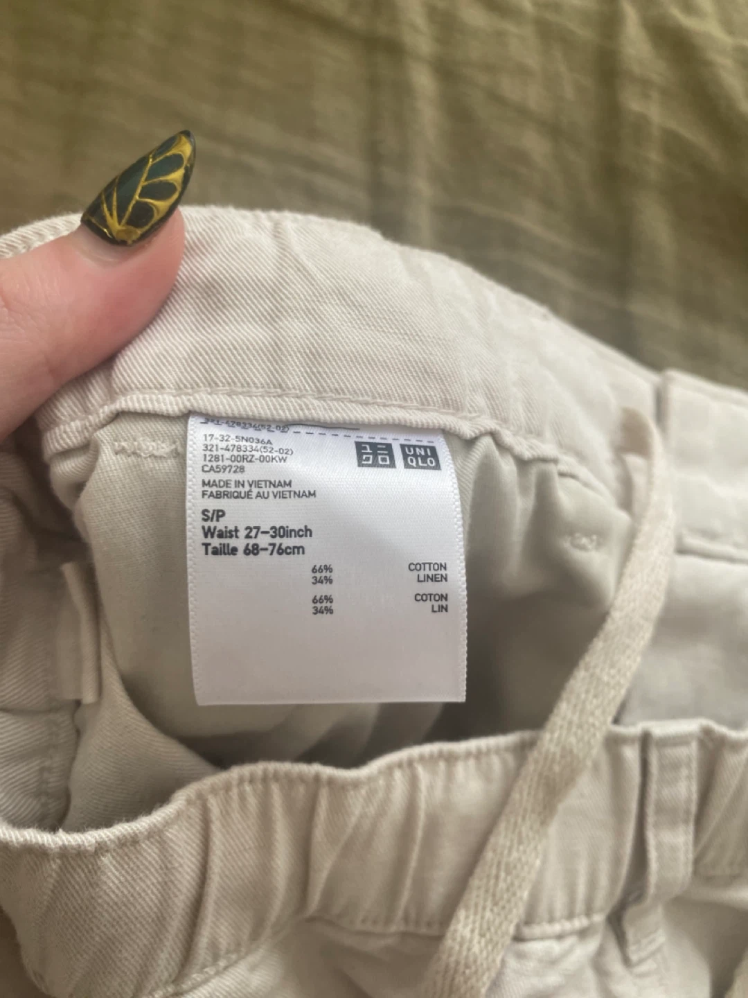 UNIQLO Beige Linen Cotton Shorts - photo 4