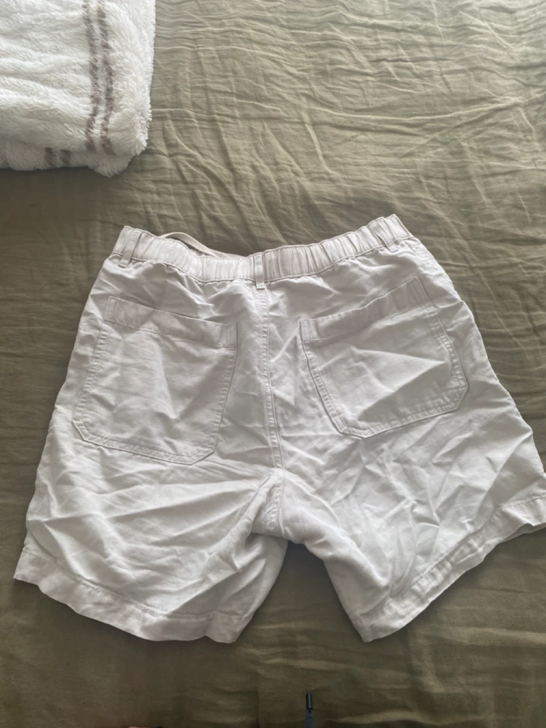 UNIQLO Beige Linen Cotton Shorts - photo 2